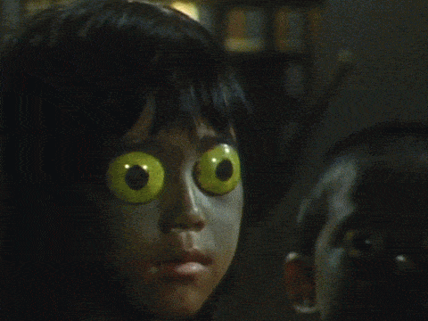 "Kids with crazy googly eyes "