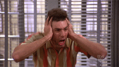 "Kramer freaking out"