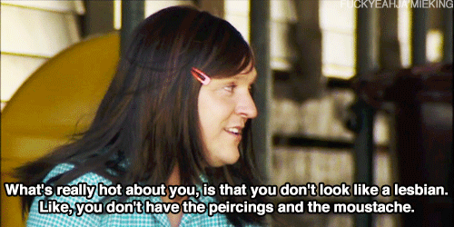 "ja'mie private school girl, you don't look like a lesbian"