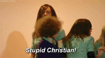 "Ja'mie shouts 'stupid christian'"