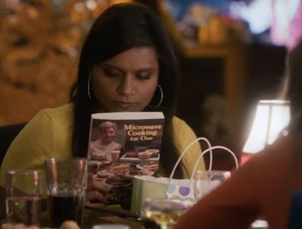 microwave cooking for one, mindy project